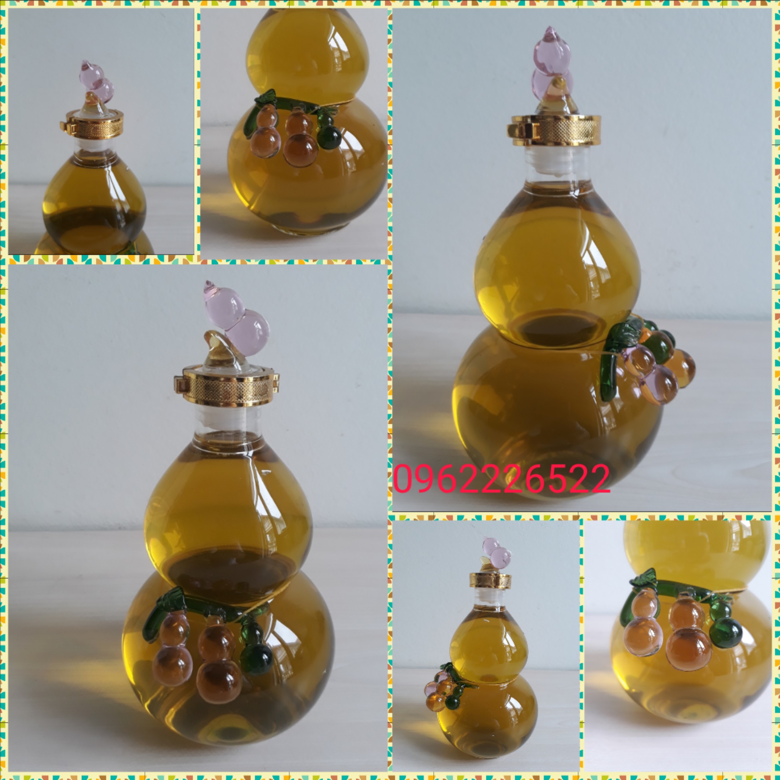 Bình đựng rượu thủy tinh hình hồ lô