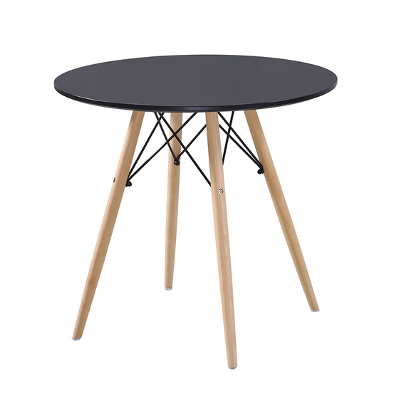 Bàn tròn Eames chân đan , mặt gỗ phủ composite cao cấp , Phong cách Scandinavian