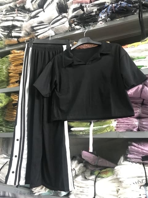 Sét áo polo crt quần xe cúc bấm