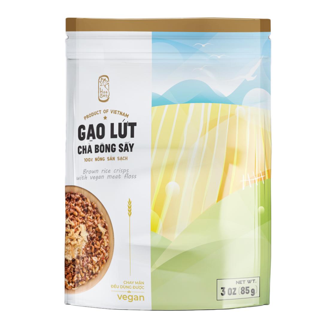 Gạo Lứt Chà Bông Sấy Hoa Sen (Túi 85g)