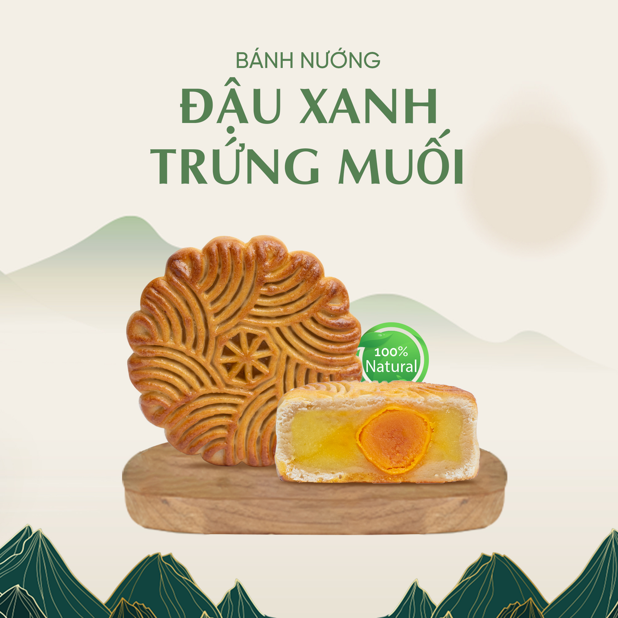 Bánh Trung Thu Đậu Xanh Trứng Muối