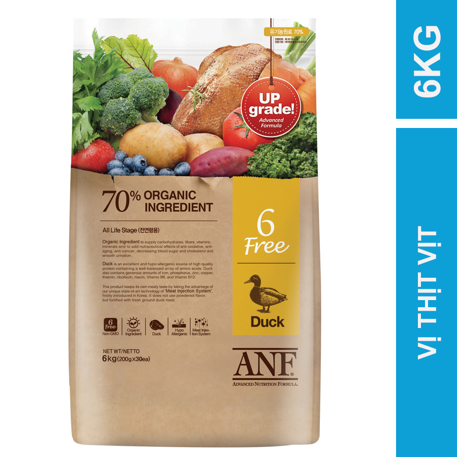 HỎA TỐC [5.6KG] - ANF 6FREE + Thức ăn hạt hữu cơ cho chó đến từ Hàn Quốc
