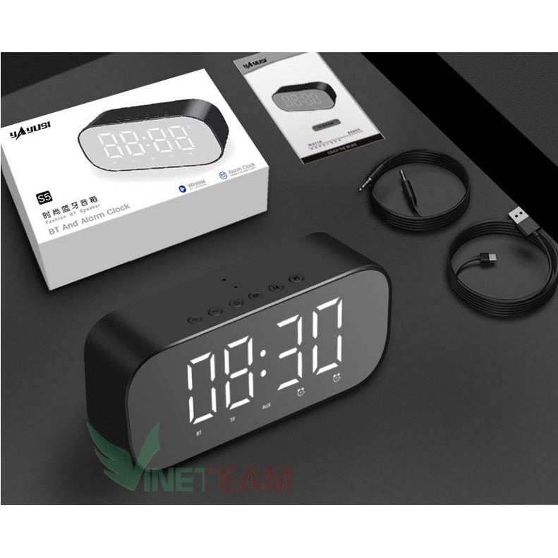 Loa bluetooth + đồng hồ báo thức yayusi s5 phiên bản nâng cấp của yayusi s2 -dc3441