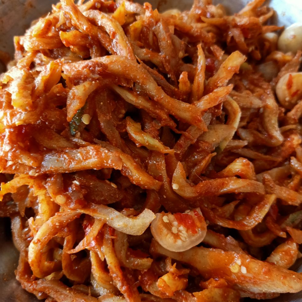 Mắm đu đủ sợi Huế như hình 480gr