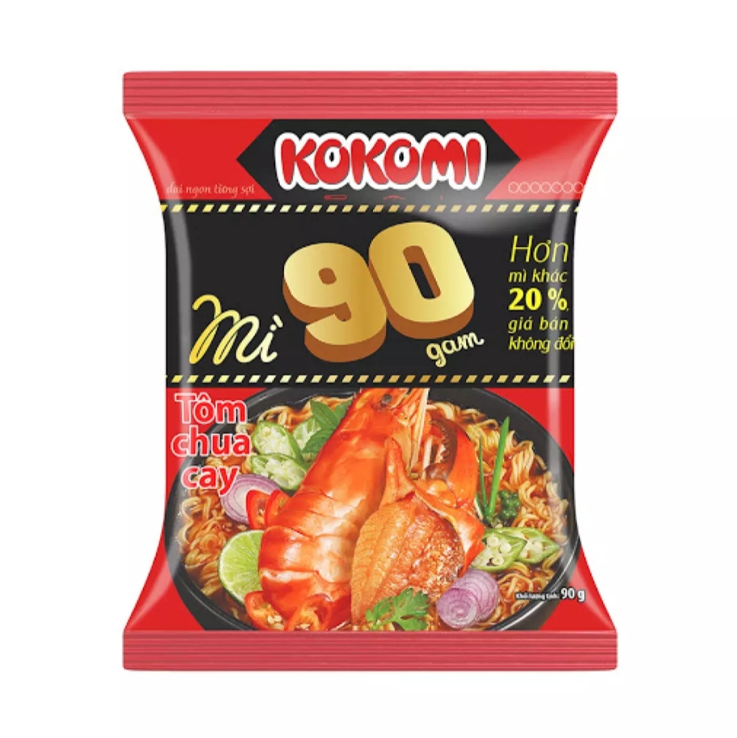 Mì tôm chua cay Kokomi thùng 30 gói (90g/gói)