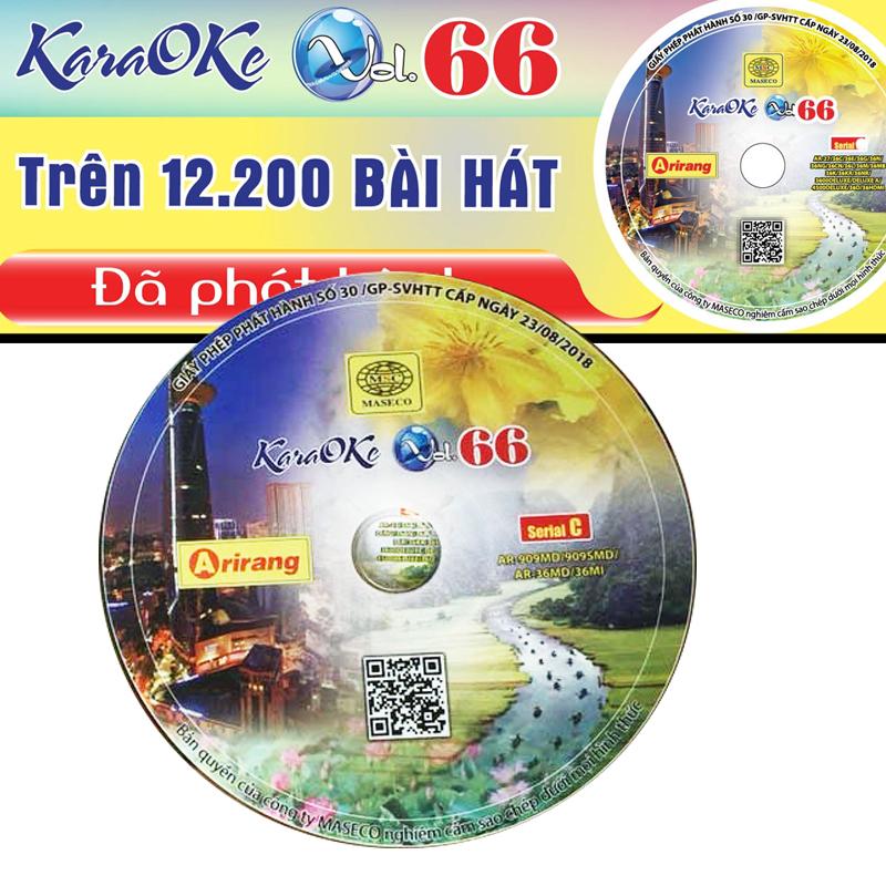 [HCM]Đĩa Karaoke Arirang mới nhất Vol 66 (SERIAL C)