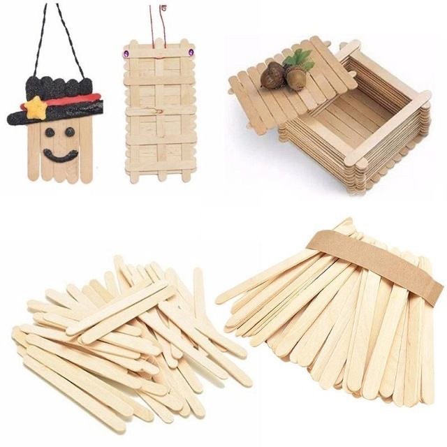 [HCM]Que kem gỗ que làm nhà gỗ đè lưỡi (gói 500g)