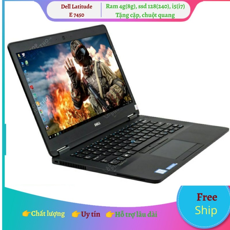 Laptop doanh nhân Dell latitude E7450, màn 14, nhỏ, gọn, nhẹ(có 3 phiên bản i5 và i7 và bộ nhớ trong)