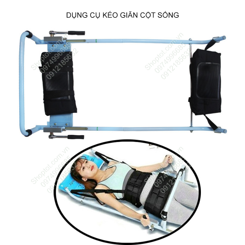 Dụng cụ kéo giãn cột sống cho người đau lưng, thoát vị đĩa đệm, thoái hóa cột sống B03