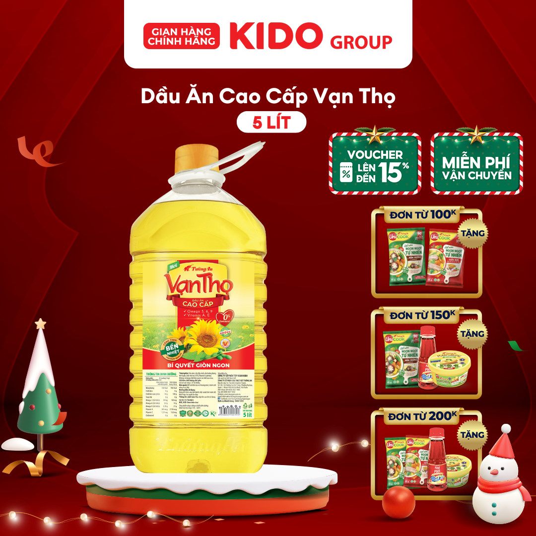 Dầu Ăn Cao Cấp Vạn Thọ 5L