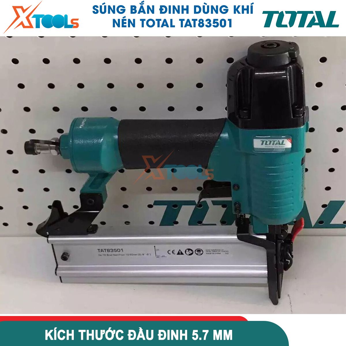SÚNG BẮN ĐINH DÙNG KHÍ NÉN TOTAL TAT83501 XTOOLS