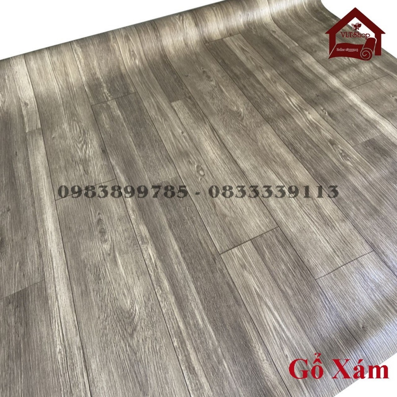 [HCM] [1mx1m] Thảm nhựa simili vân gổ vân gổ dày 0.5mm