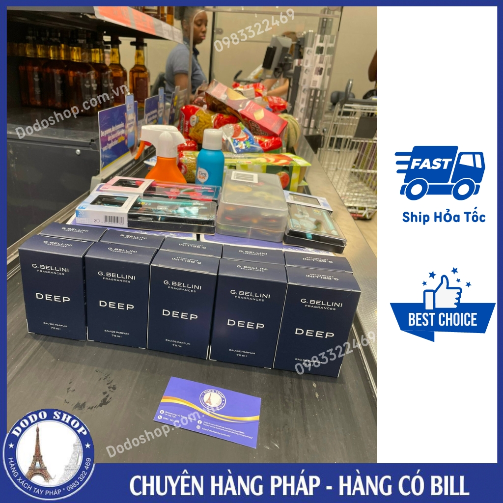 Nước hoa dành cho nam deep - g.bellini edt 75ml, hàng pháp có bill - dodoshop.com.vn
