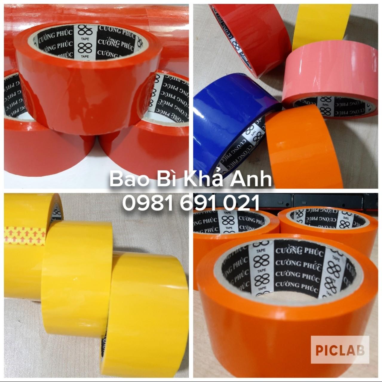 BĂNG KEO MÀU ĐỎ MAY MẮN 5F x 6 CUỘN