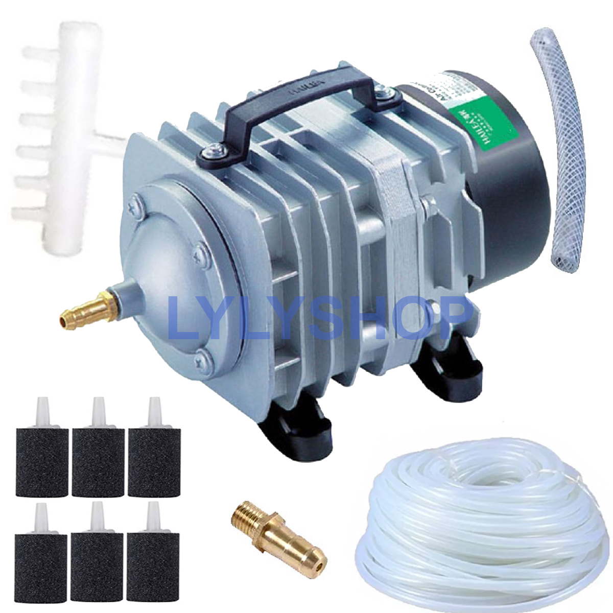[Gift 12 dish] when buy machine Oxi hailea 208 (25W -45 L/P) high-grade, good type, ultra-quiet for aquarium aquatic: 6 fruit effervescence + 6 m wire. BH reputation by fishmart