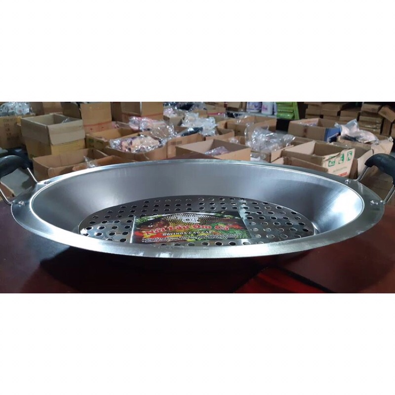 Khay lẩu cá chép om dưa bằng inox