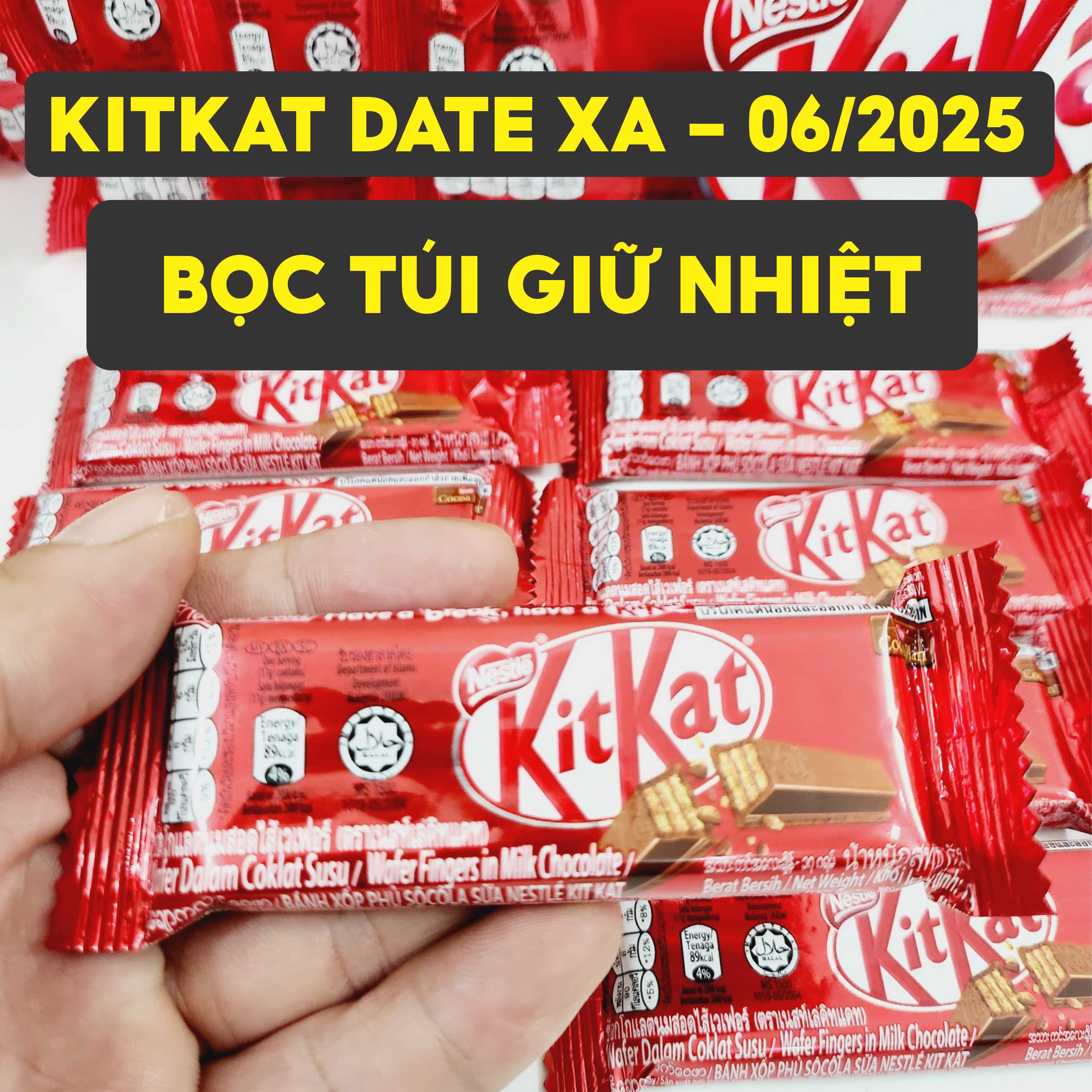 KITKAT Socola hộp 48 thanh x 17g date 05.2025