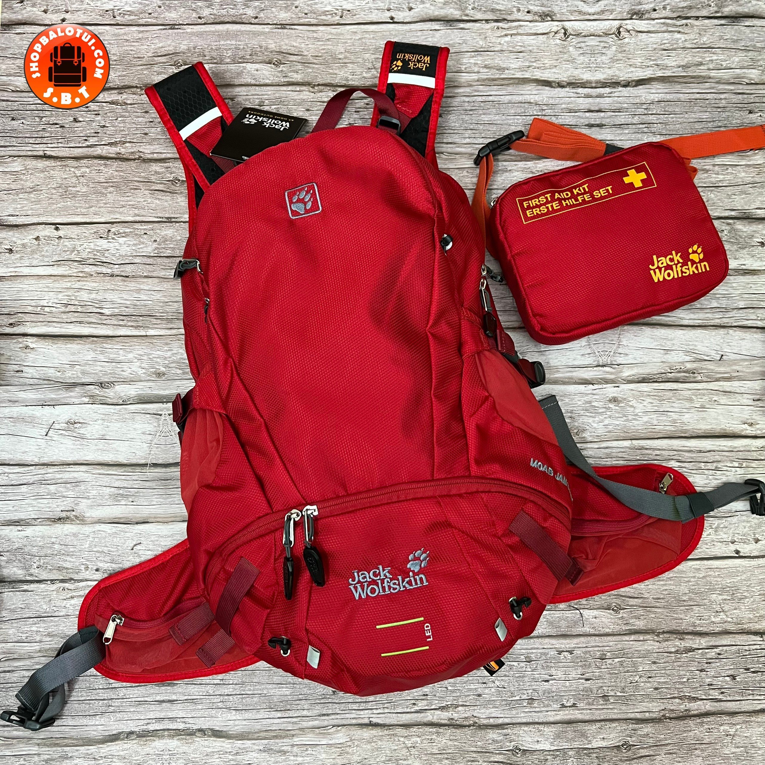 Balo du lịch nam nữ Jack Wolfskin Moab Jam 30L, Balo leo núi trekking đi phượt chống nước có ngăn đựng laptop