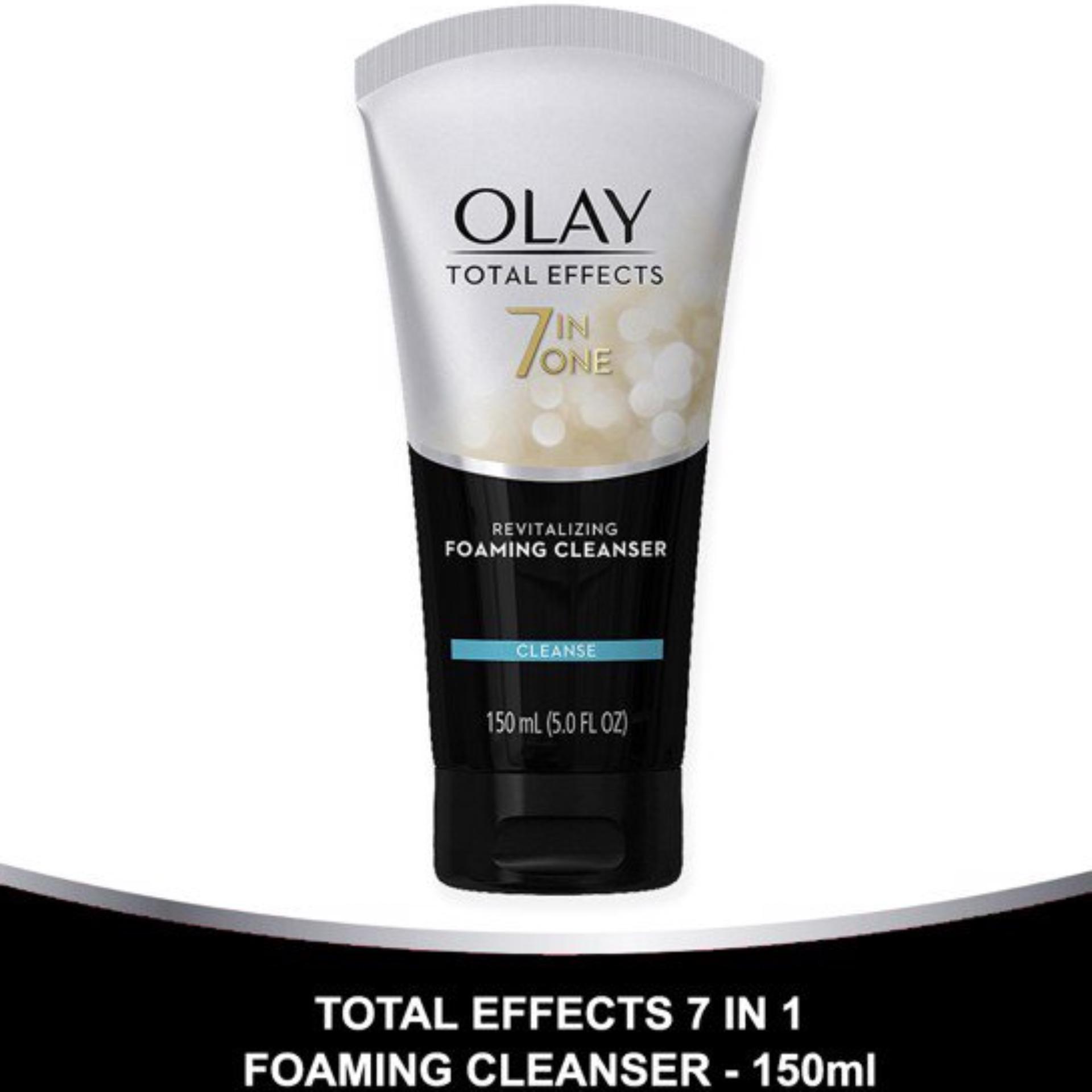 Sữa Rửa Mặt Olay Total Effects 7 in 1 Revitalizing Foaming Face Cleanser 150ml (Đen)