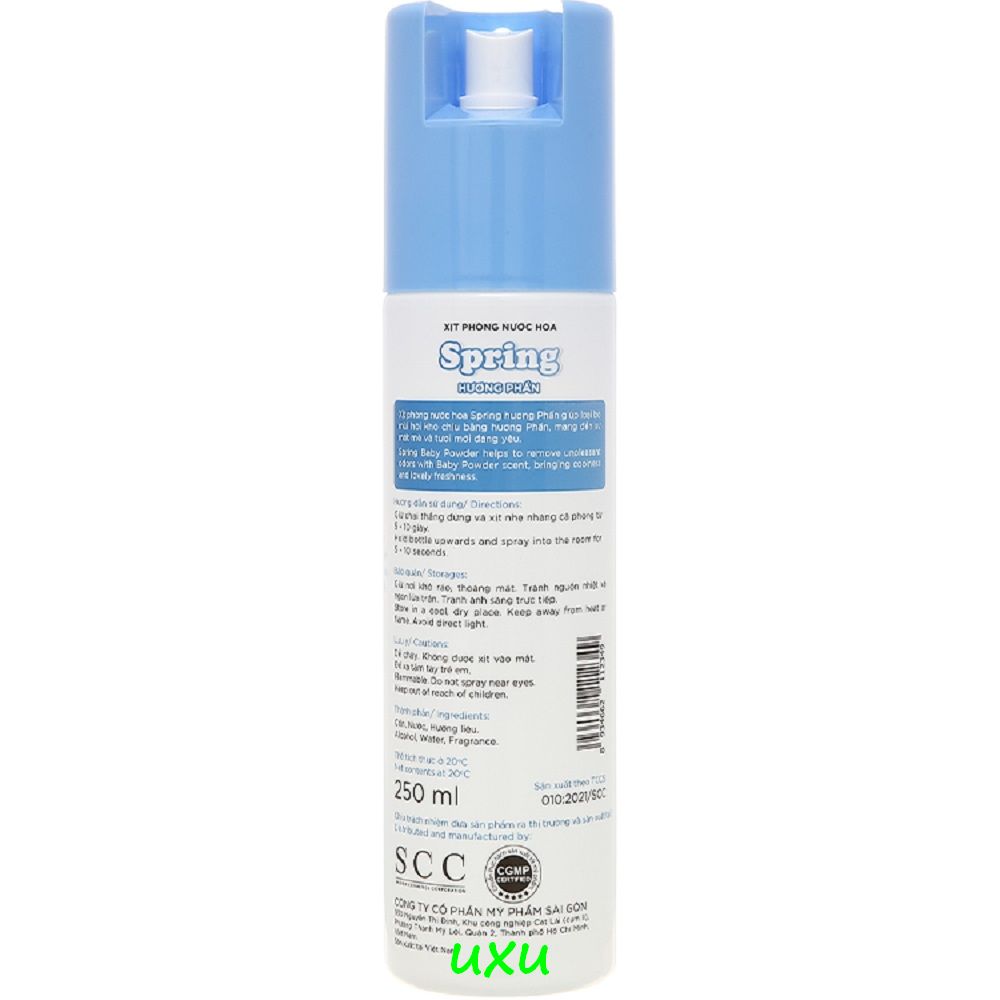 Xịt Phòng Spring 250ml đủ hương