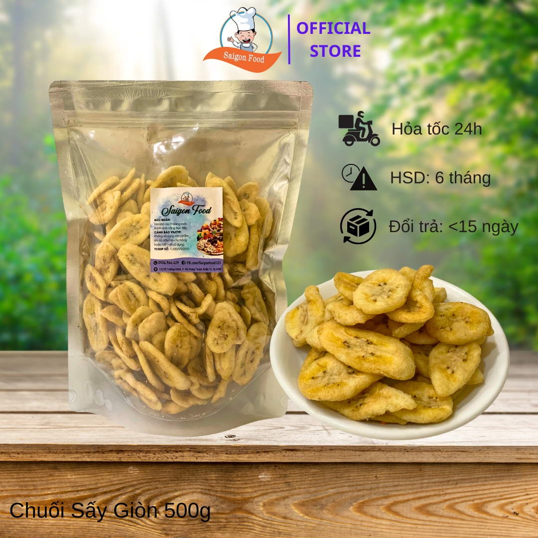 [HCM]500gram Chuối sấy hàng xuất khẩu