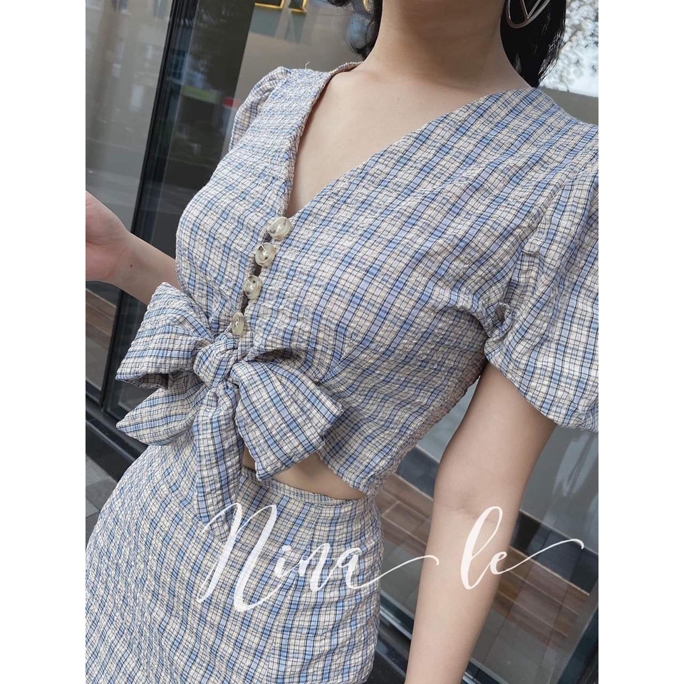 Set caro cột nơ siêu xinh 🌵