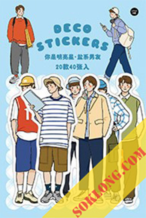 Set 40 sticker girl, boy street style - nhãn dán cô gái chàng trai đa dạng Tuệ Minh STI47