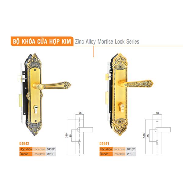 Khóa cửa gỗ Việt Tiệp 04942