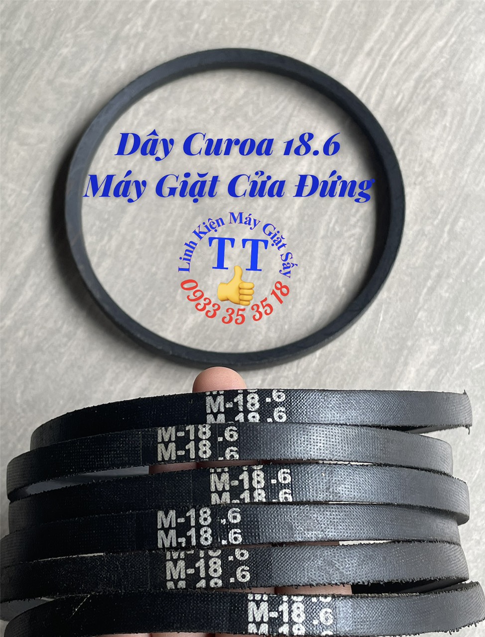 [HCM]Dây Curoa 18.6 máy giặt cửa đứng