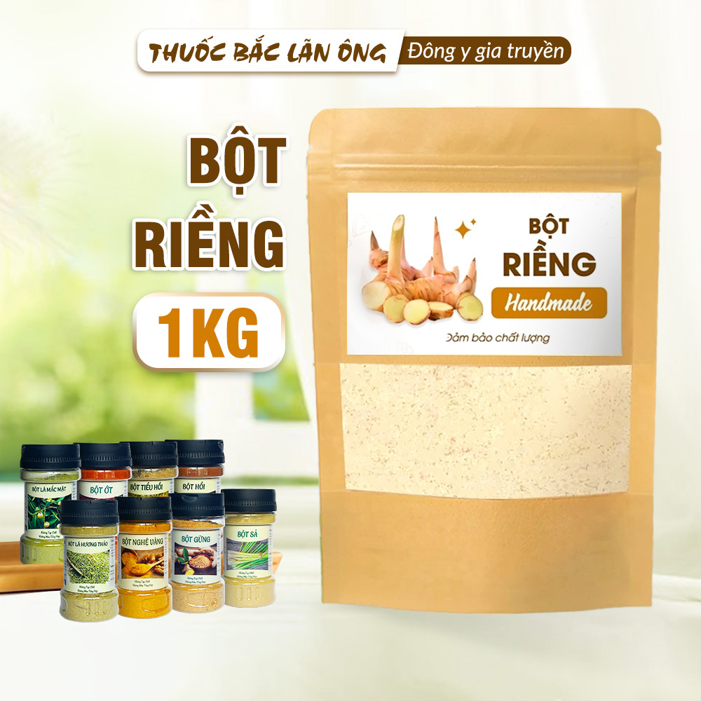 Bột riềng nguyên chất 1kg (Gia vị ướp thịt cá thơm ngon)
