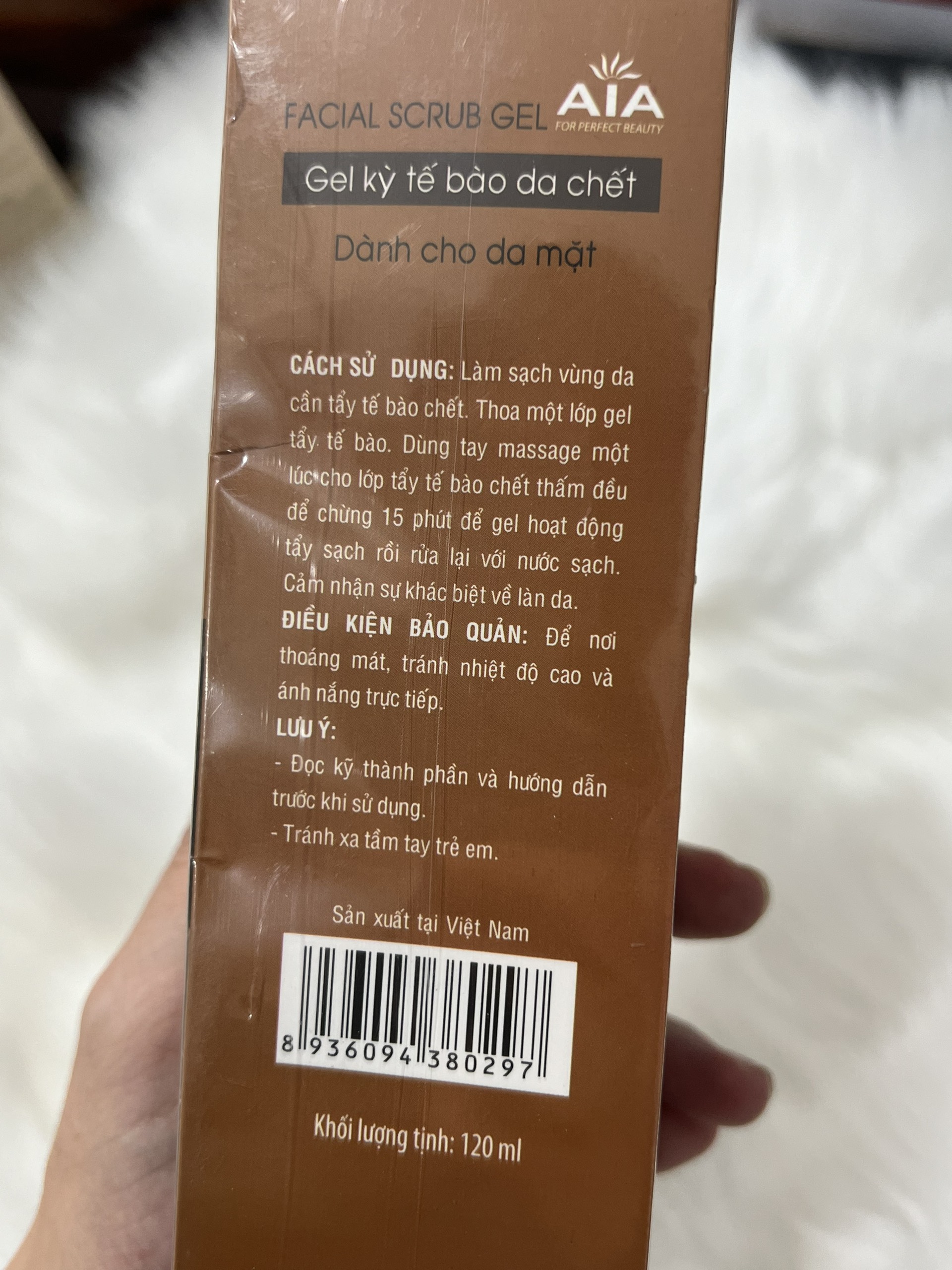 [HCM]Gel tẩy tế bào chết da mặt AIA 120ml