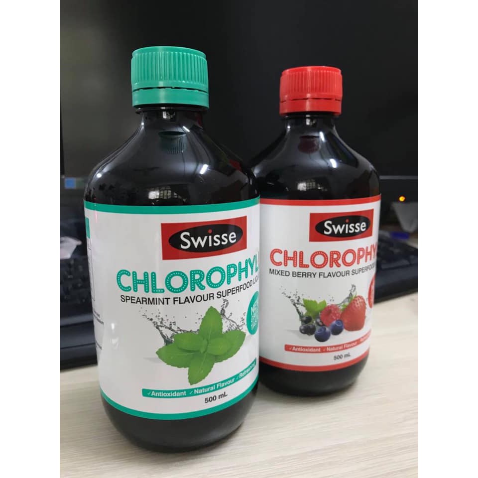 (Mẫu mới) - Nước diệp lục Úc Swisse Chlorophyll 500ml