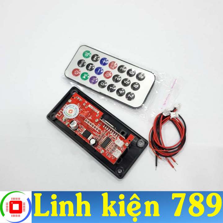 Mạch giải mã Bluetooth 5.0 USB AUX FM 12V V2 ( tích hợp công suất 30W x 2 )