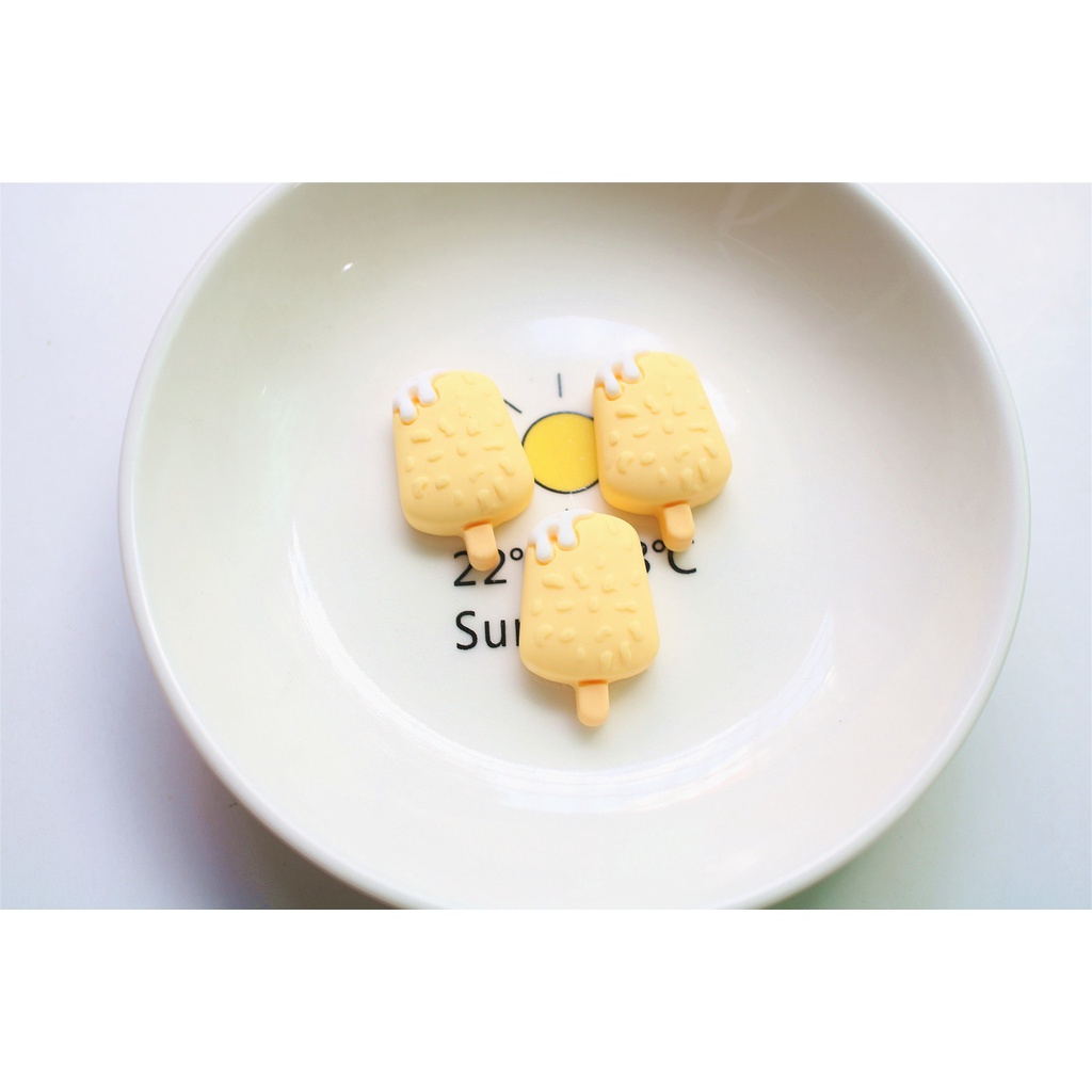 Charm slime/ Dụng Cụ Charm Trang Trí Hình Kem Que Nhiều Màu Xinh Xắn