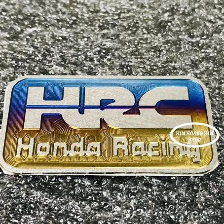 Tem Titanium logo HRC gắn các loại Xe Máy