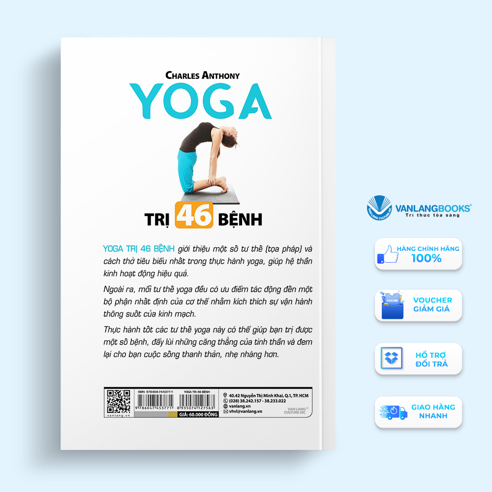 Sách - Yoga Trị 46 Bệnh-Vanlangbooks