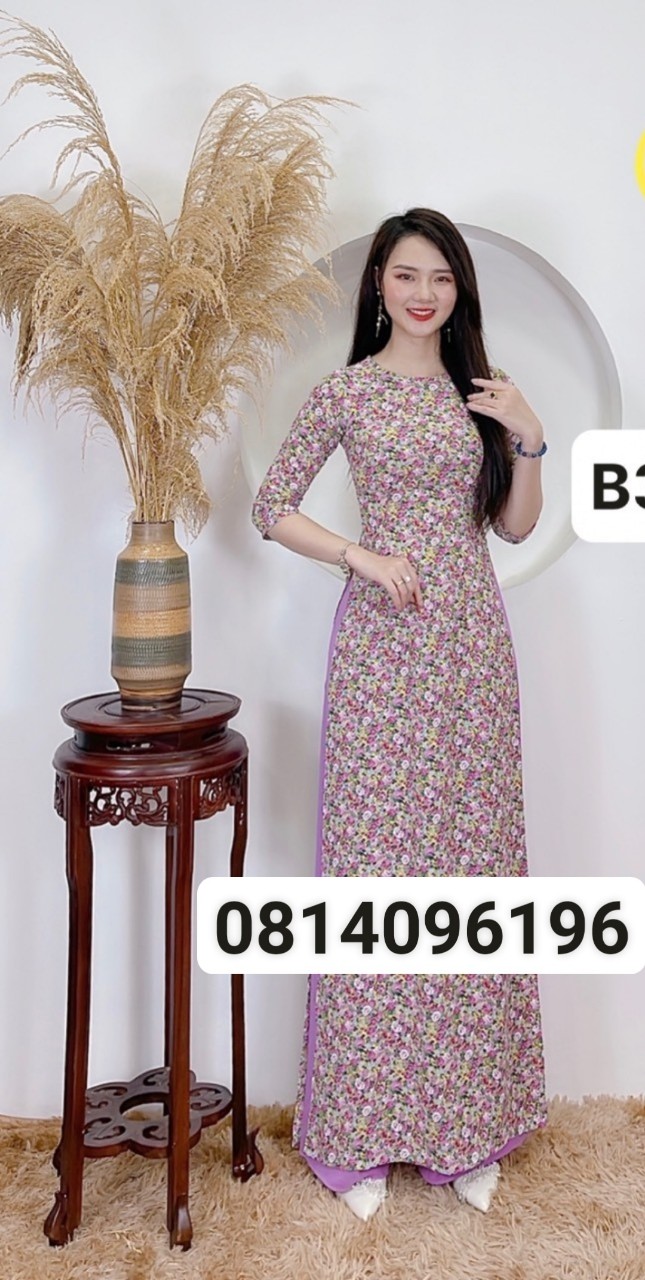 Áo Dài May Sẵn (Cổ Tròn Tay Lở Và Cổ 2P )