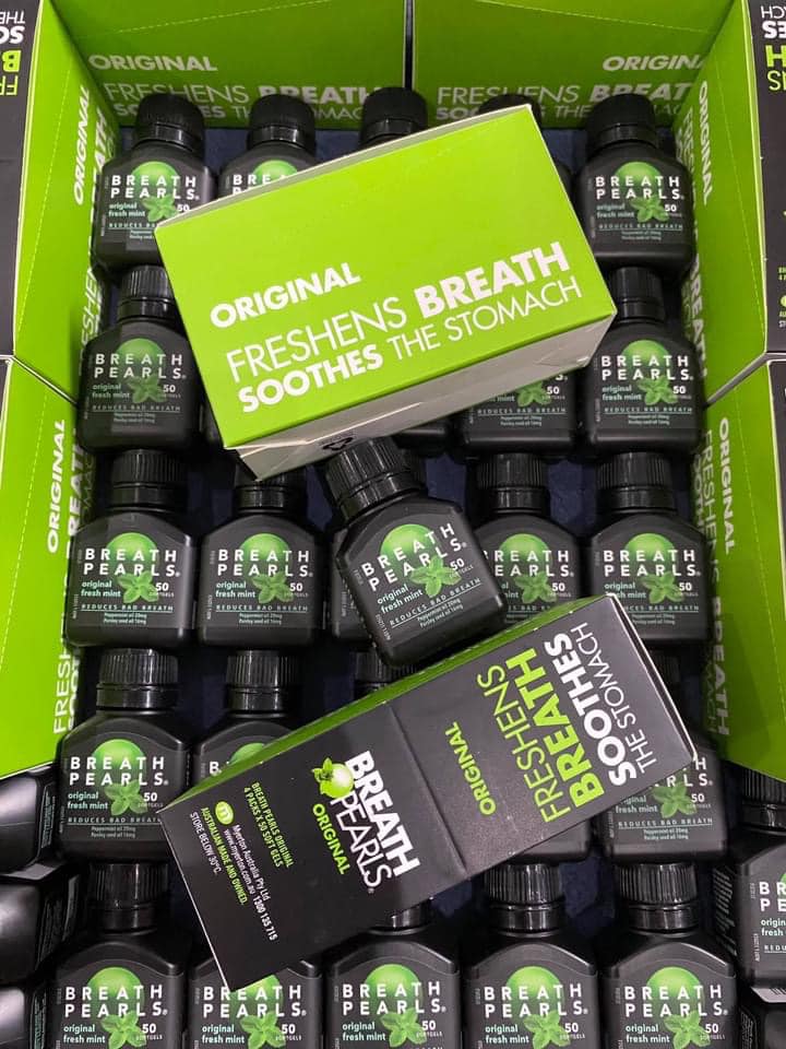 Thơm miệng Breath pearl của Úc
