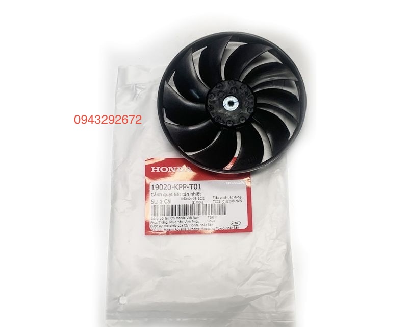 Cánh quạt két tản nhiệt honda winner 150, winner x