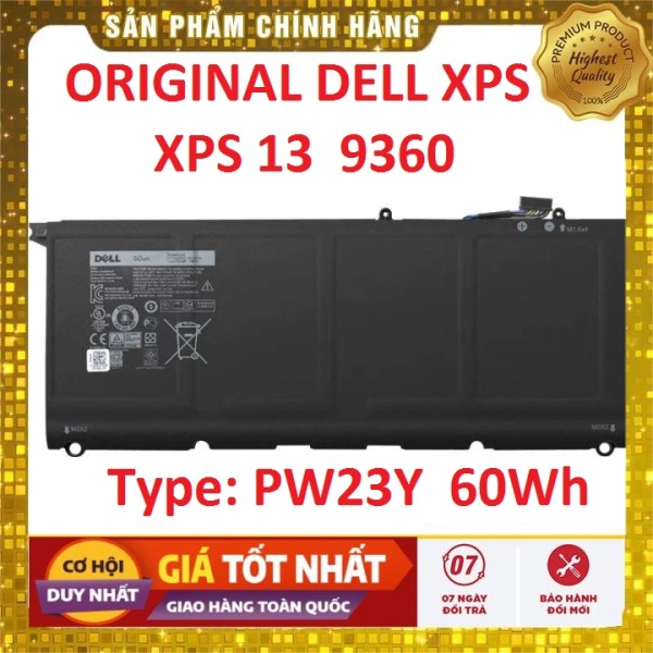 Bảng giá Pin(battery)Original Dell XPS 13 9360 PW23Y 60Wh - PIN ZIN BẢO HÀNH 6 THÁNG LỖI ĐỔI MỚI **CÓ VIDEO THỰC TẾ** Phong Vũ