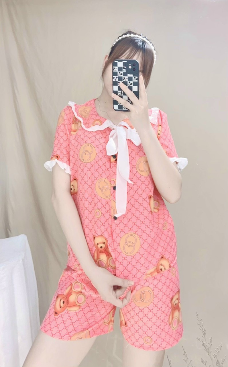 [MIỄN PHÍ VẬN CHUYỂN] Bộ pijama nữ cộc tay vải Kate lụa Cực Mềm Mịn Siêu Xinh Dưới 55kg CAM KẾT GIAO ĐÚNG MẪU Mộc shop