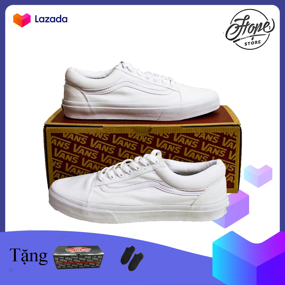 Giày thể thao sneaker nam nữ Vans Old Skool Trăng [ Tặng Box + Vớ ]