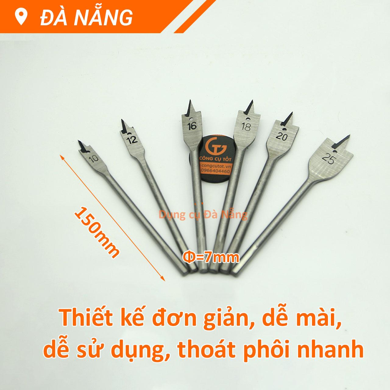 Bộ 6 mũi khoan đuôi cá