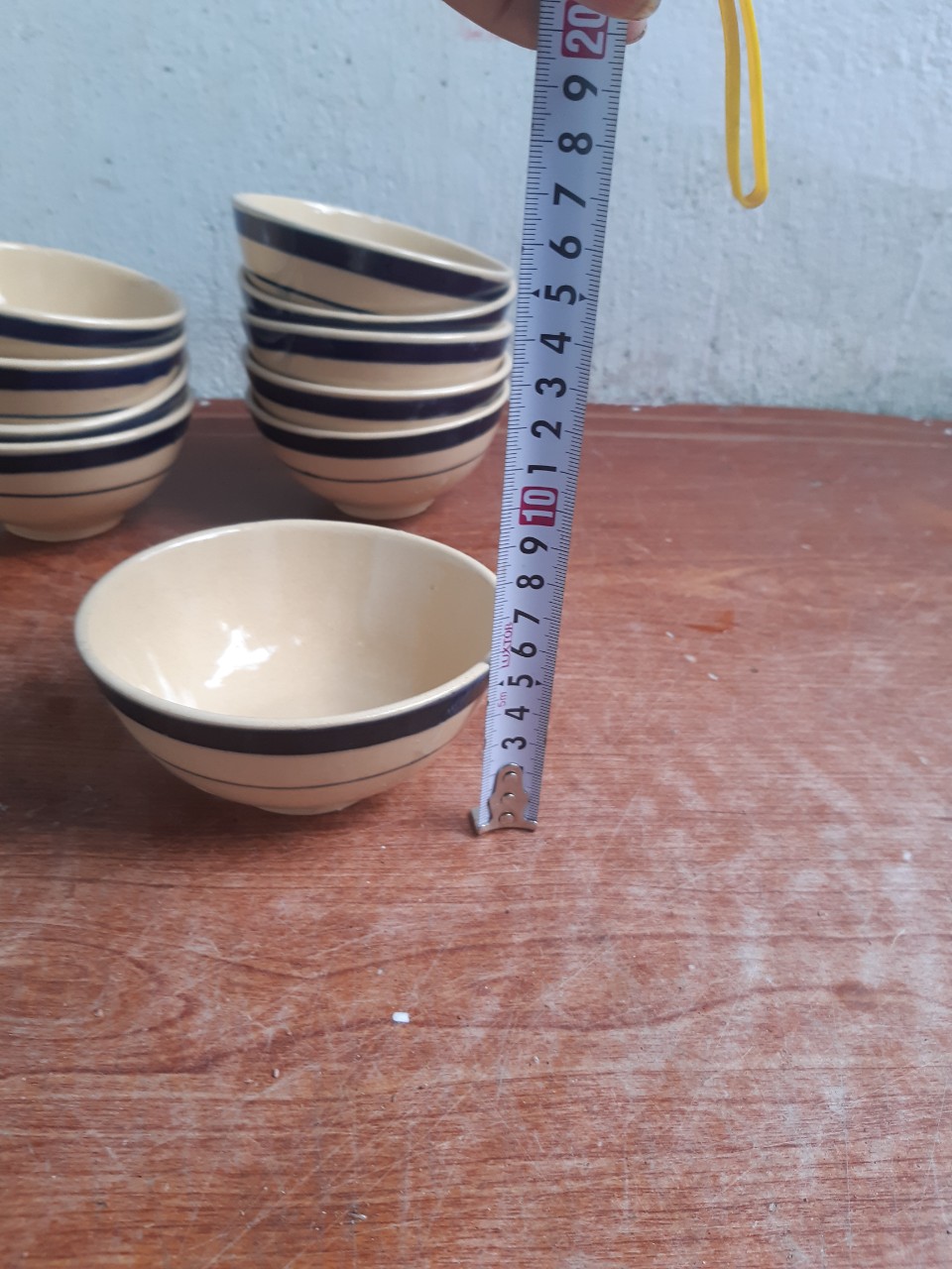 Chén kiểu xưa nam bộ, chén cơm bằng sành 10 cái