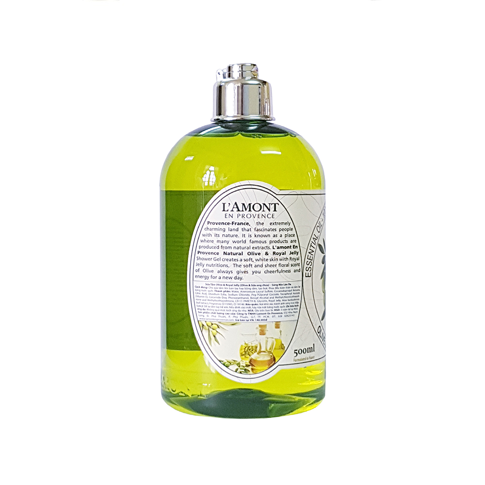 OLIVE SHOWER GEL 500ML - L'AMONT EN PROVENCE