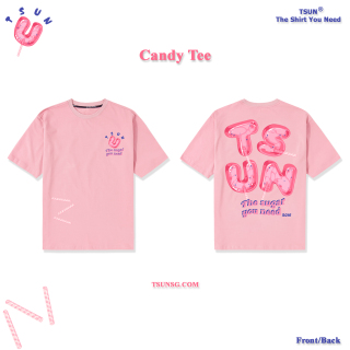 Áo thun TSUN Candy Tee-Pink unisex nam nữ thumbnail