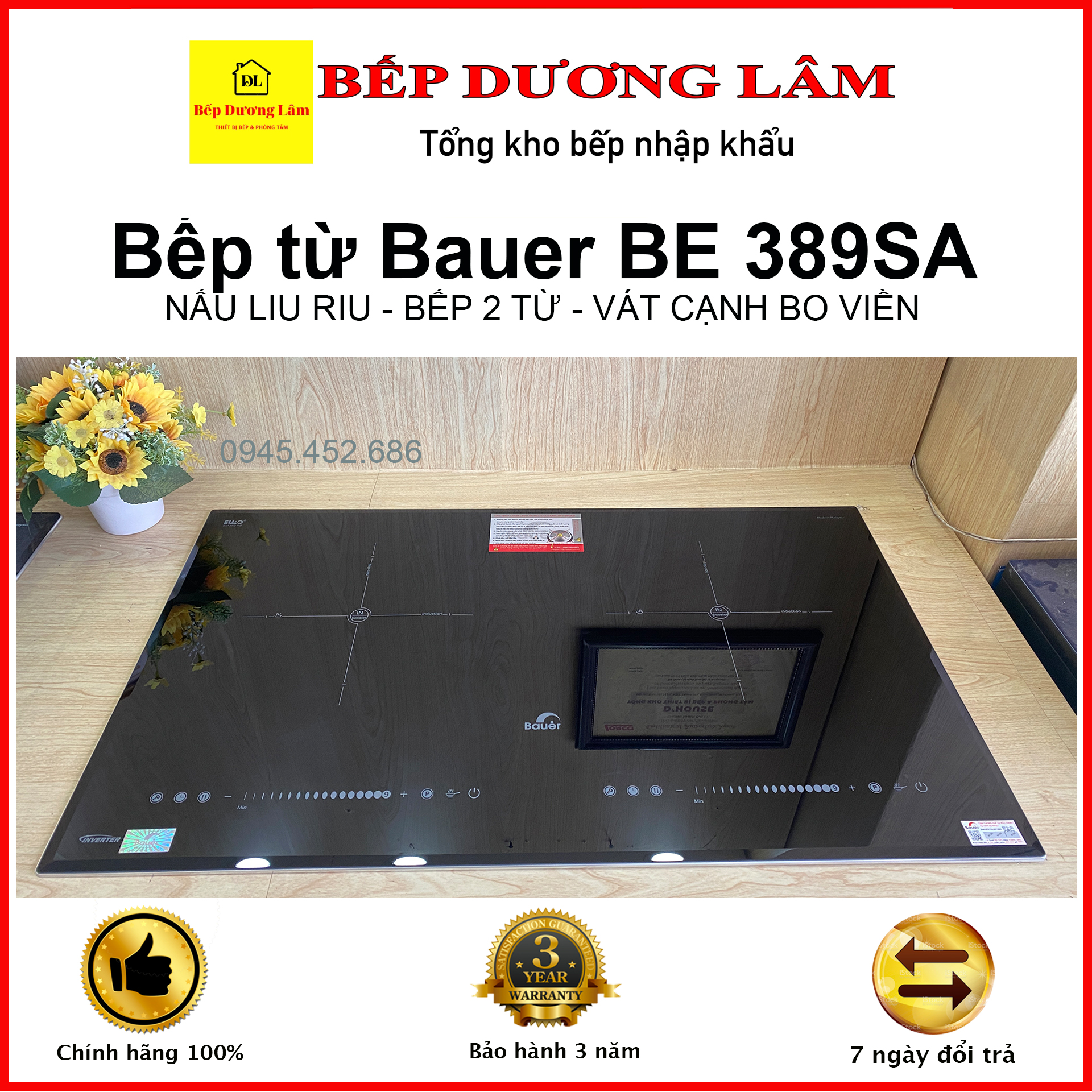 Bếp Từ Bauer BE 326SS [TẶNG HÚT MÙI CAO CẤP] / Bếp Từ BAUER BE 88DL [TẶNG HÚT MÙI CAO CẤP] - bếp từ inverter
