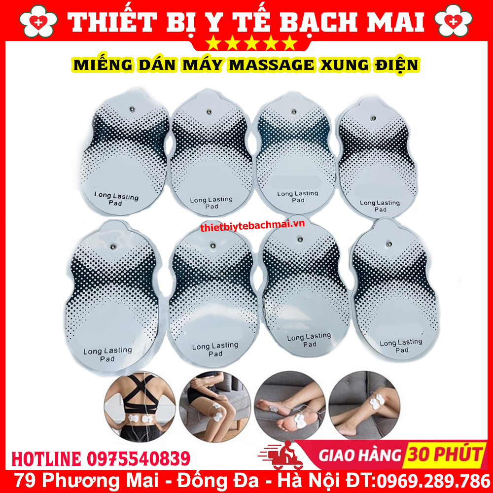 Combo 4 miếng dán máy massage xung điện aukewel - miếng dán điện cực máy điện xung