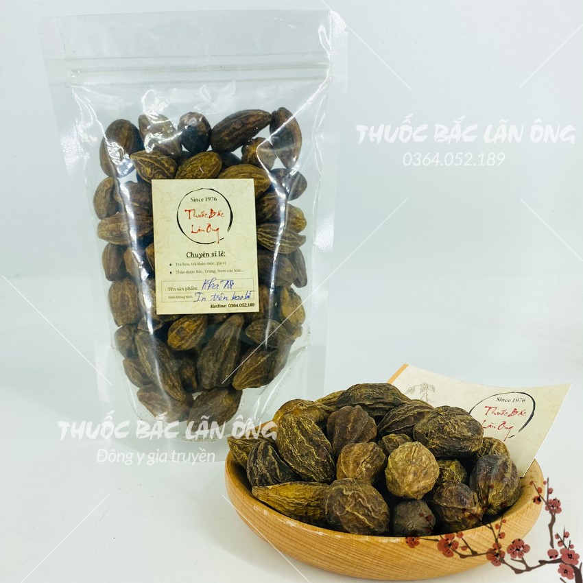 Quả kha tử khô 500g, trái kha tử, hạt to, dùng ngâm mật ong, nấu siro, ngậm ho, tiêu đờm - Lãn Ông