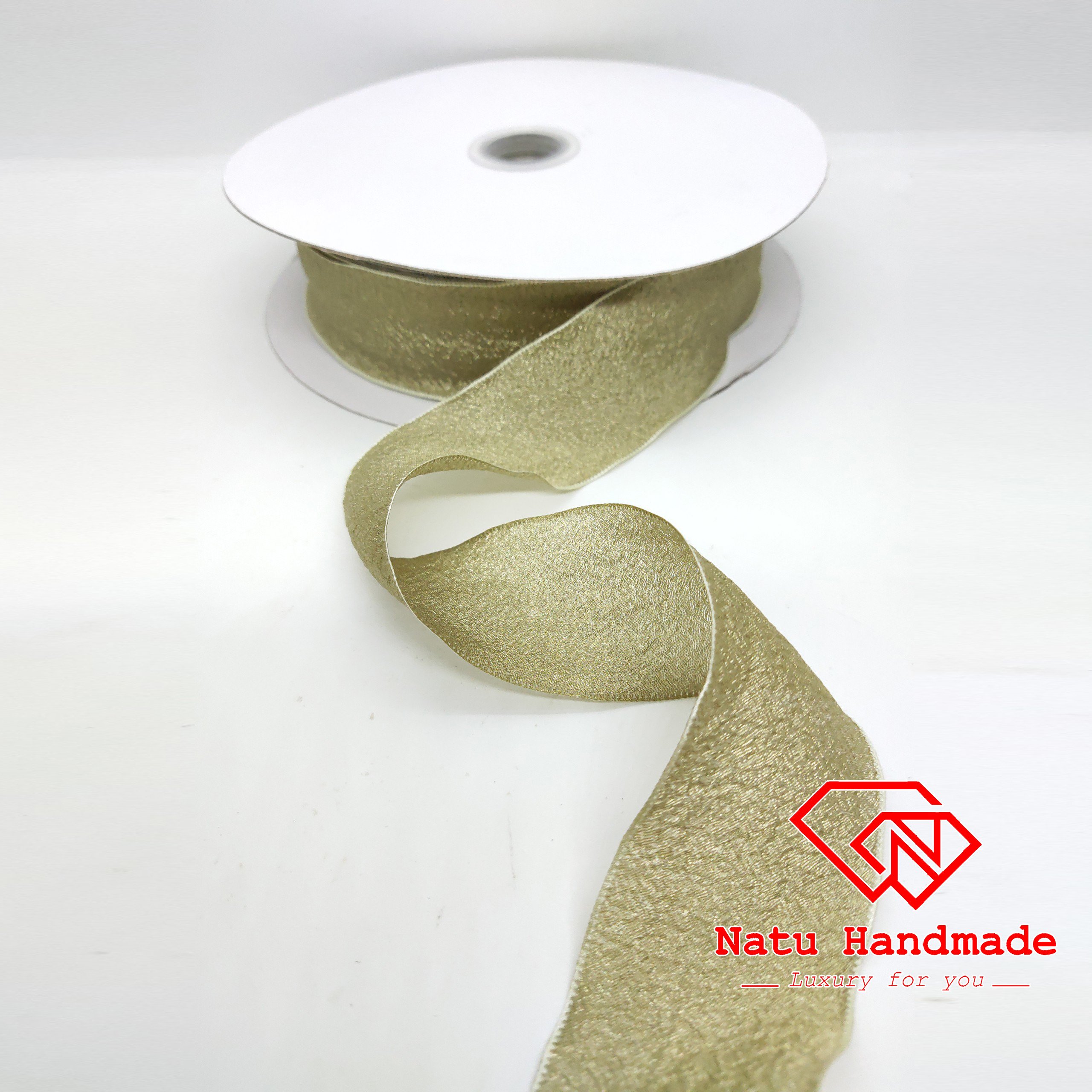 RUY BĂNG LỤA NHĂN CAO CẤP 3,8cm - 1M